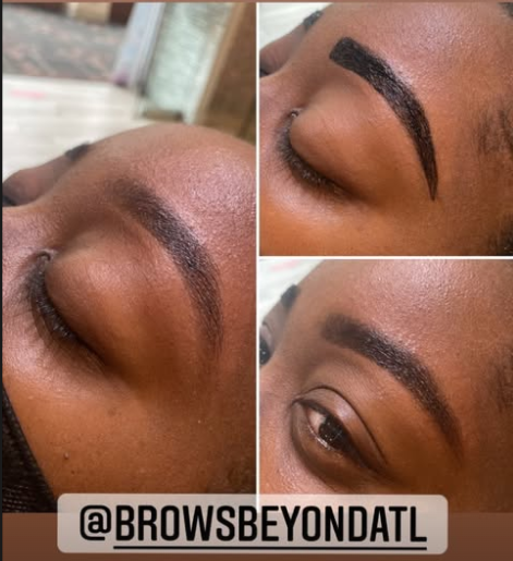 Brow shaping result