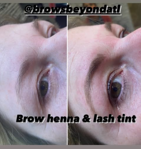 Brow henna and lash tint